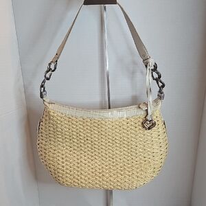 Brighton Tan and Cream Shoulder Bag